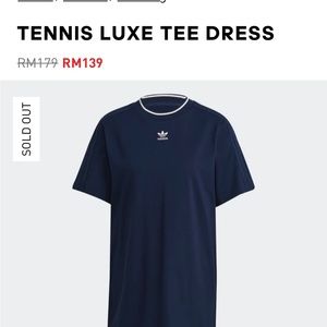 Adidas Womens Tee Shift Dress, Navy. Size Medium. Gently worn